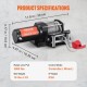 Buy Electric Winch 12V 3000lbs/1361kg Steel Cable Winch 1.8m Handheld Remote Control IP55 with Black Remote Control Cable Ideal for Medium Large SUV Trucks Yachts