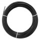 Comprar Cable de Acero Inoxidable Recubierto de Vinilo 50 m Diámetro de 1,59 mm Cable de Suspensión 7x7 Hilos con Numerosos Accesorios para Tendedero, Guirnaldas de Luces Colgantes, Enredaderas, Negro