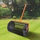 Buy 61cm Wide Compost Spreader Peat Moss Spreader Height Adjustable Handle 62.5-67.5cm Steel Mesh Basket Side Latches for Spreading Manure Lawn Garden, Black