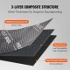 Buy Sound Insulation Mat 2mm Car Soundproofing 0.9m² Butyl Rubber Soundproofing Material 368.3 x 254mm Heat Insulation Mat 3-Layer Structure for Cars