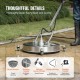 Buy Surface Cleaner for High Pressure Washer 609.6mm Stainless Steel Floor Cleaner Attachment with Rotating Handle 276 Bar 0.95cm Connector 0.635cm Adapter for Patio