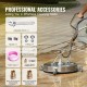 Buy Surface Cleaner for High Pressure Washer 609.6mm Stainless Steel Floor Cleaner Attachment with Rotating Handle 276 Bar 0.95cm Connector 0.635cm Adapter for Patio