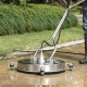 Buy Surface Cleaner for High Pressure Washer 609.6mm Stainless Steel Floor Cleaner Attachment with Rotating Handle 276 Bar 0.95cm Connector 0.635cm Adapter for Patio