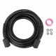 Buy Flexible Pressure Washer Hose 7.6m Pressure Washer Hose 1/4" Connection M22-14mm Threaded Connector 19.1mm Bend Radius, 248.21 bar for Pressure Washer Extension