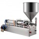 Buy Pneumatic Piston Filling Machine 1000-5000ml Pneumatic Piston Filler 220V/50Hz Single Head Paste Filling Machine with 40L Hopper Volume, for Water/Wine/Milk