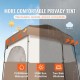 Buy Shower Tent, 210.8 x 106.7 x 210.8 cm, Portable Outdoor Shower Room with Removable Top, Pockets, Hanging Rope, Clothesline, Changing Room for Toilet