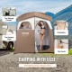 Buy Shower Tent, 210.8 x 106.7 x 210.8 cm, Portable Outdoor Shower Room with Removable Top, Pockets, Hanging Rope, Clothesline, Changing Room for Toilet