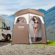 Buy Shower Tent, 210.8 x 106.7 x 210.8 cm, Portable Outdoor Shower Room with Removable Top, Pockets, Hanging Rope, Clothesline, Changing Room for Toilet