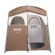 Buy Shower Tent, 210.8 x 106.7 x 210.8 cm, Portable Outdoor Shower Room with Removable Top, Pockets, Hanging Rope, Clothesline, Changing Room for Toilet