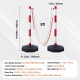 Buy Traffic Cone 4 Pieces Boundary Post with Fillable Base Adjustable Height Traffic Cone Long Chain 2.4m for Traffic Control Construction Site Parking Lot, Red and White