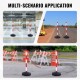 Buy Traffic Cone 2 Pieces Boundary Post with Fillable Base Adjustable Height Traffic Cone Long Chain 2.4m for Traffic Control Construction Site Parking Lot, Red and White