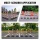 Buy Traffic Cone 6 Pieces Boundary Post with Fillable Base Adjustable Height Traffic Cone 2m Long Chain for Traffic Control Construction Site Parking Lot, Red and White