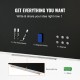 Buy Magnetic Whiteboard 122x183 cm Dry Erase Black Board with Aluminum Frame Easy Wall Mount with 3 Markers 1 Eraser 6 Magnets for Presentations Work Office Home School