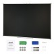 Buy Magnetic Whiteboard 122x183 cm Dry Erase Black Board with Aluminum Frame Easy Wall Mount with 3 Markers 1 Eraser 6 Magnets for Presentations Work Office Home School