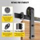 Buy Sliding Door Hardware Kit 5ft/152cm Double Door Track Kit Carbon Steel Double Sliding Door Guide Load 150kg Max Door 76cm Thickness 35-45mm Barn Garage