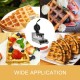 Comprar Máquina de waffle elétrica comercial, design rotativo, 180 °, 4 unidades, 1100w, anti-escaldante