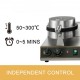 Comprar Maquina Gofres Gofrera Waflera Con Doble Cabeza 2x1200w Comercial Control Independiente