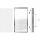 Buy Under Sink Pull Out Organizer 279x533x63.5mm 1 Tier Chrome Steel Sliding Basket Sliding Drawer 13kg Load Smooth Glide for Bathroom Kitchen Organization