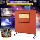 Buy Welding Curtain 6\' x 6\' / 1.83 m x 1.83 m Welding Protection Curtain Flame Retardant Fiberglass Material Screen Curtain