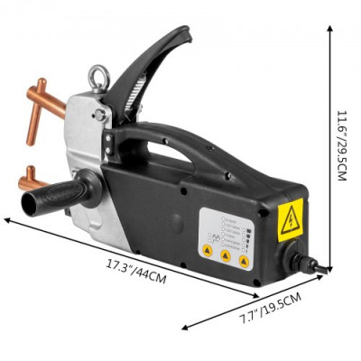 VEVOR Soldador por puntos eléctricos 400V Pistola portátil de mano para soldar 2.0 2.0mm