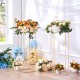 VEVOR Soportes para Flores de Boda 10 PCS Estante de Flores de Boda 80 cm Jarrones Dorados para Boda Soporte de Exhibición Floral Laminado Acrílico para Eventos de Recepción, Decoración para Fiestas