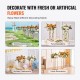 Buy Wedding Flower Stands 4 Pieces 80cm Tall Wedding Flower Rack Geometric Vase Laminated Floral Display Stand for Event Reception, Party Decoration, Weddings