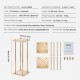 Buy Wedding Flower Stands 4 Pieces 80cm Tall Wedding Flower Rack Geometric Vase Laminated Floral Display Stand for Event Reception, Party Decoration, Weddings