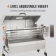 Barbacoa de Carbón con Asador Eléctrico Carga de 60 kg Kit de Asador Automático al Aire Libre 50 W Asador Giratorio 4 RPM Kit de Asador Eléctrico 103,5x37,5 cm Alto Ajustable para Cordero Pollo