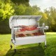 Barbacoa de Carbón con Asador Eléctrico Carga de 60 kg Kit de Asador Automático al Aire Libre 50 W Asador Giratorio 4 RPM Kit de Asador Eléctrico 103,5x37,5 cm Alto Ajustable para Cordero Pollo