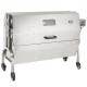 Koop Houtskoolbarbecue met elektrisch draaispit 60 kg belasting Automatische draaispitset voor buiten 50 W Roterend draaispit 4 RPM Elektrische draaispitset 103,5 x 37,5 cm In hoogte verstelbaar voor lamsvlees Kip