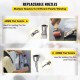 Buy Plastic Hot Air Welding Kit 1600W 50Hz Vinyl Welding Heat Gun 4Pcs 40-600°C PVC Hot Air Gun 3m Cable with 2 Replaced Nozzles for Floors