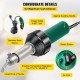 Buy Plastic Hot Air Welding Kit 1600W 50Hz Vinyl Welding Heat Gun 4Pcs 40-600°C PVC Hot Air Gun 3m Cable with 2 Replaced Nozzles for Floors