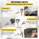 Buy Plastic Hot Air Welding Kit 1600W 50Hz Vinyl Welding Heat Gun 8 Pieces 40-600 °C PVC Hot Air Gun 3m Cable with 4 Replaced Nozzles for Floors