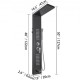 Buy Shower Panel 5 in 1 Shower Column Shower Panel in Aluminum 5 in 1 Hydromassage Shower Hydromassage Column of Waterfall Shower in Steel