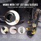 Buy Shock Absorber Spring Compressor Kit 4.5T Steel Spring Tensioner 3 Interchangeable Spring Brackets with Case for Disassembly and Installation of Suspension Springs for Cars