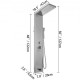 Buy Shower Panel 5 in 1 Shower Column Hydromassage Column Shower Hydromassage Shower Panel Stainless Steel Waterfall Shower Hydromassage Column