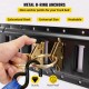 Buy Universal E-track Tie Down Rail Kit 5ft E-track Horizontal Rail Set 30 Pcs Versatile Steel E-track Tie Down Rails Black E-track Track for Cargo on Trucks Trailers