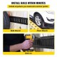 Buy 8ft Universal E-track Tie Down Rail Horizontal E-track Rails 4 Pack Versatile Steel E-track Tie Down Rails Black Tie Down E-track Rail for Cargo on Pickup Trucks Trailers