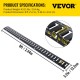 Koop 2,44 m universele E-track bevestigingsrail Horizontale E-track rails 4 stuks Veelzijdige stalen E-track bevestigingsrails Zwarte E-track bevestigingsrail voor vracht op bestelwagens, vrachtwagens, aanhangwagens