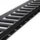 Koop 2,44 m universele E-track bevestigingsrail Horizontale E-track rails 4 stuks Veelzijdige stalen E-track bevestigingsrails Zwarte E-track bevestigingsrail voor vracht op bestelwagens, vrachtwagens, aanhangwagens