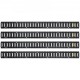 Buy 8ft Universal E-track Tie Down Rail Horizontal E-track Rails 4 Pack Versatile Steel E-track Tie Down Rails Black Tie Down E-track Rail for Cargo on Pickup Trucks Trailers