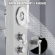 Buy Shower Panel Shower Column Hydromassage Column in Aluminum Shower Hydromassage Shower Stainless Steel Waterfall Shower Panel Color