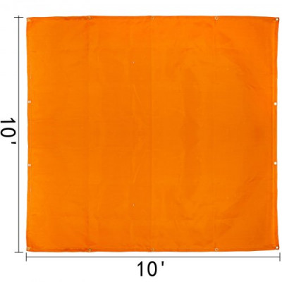 Manta para Soldar Manta de protección de soldadura 10 x 10 pies Manta de fibra de vidrio 3,05 x 3,05m Manta ignífuga resistente Color naranja