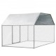 Buy Galvanized Steel Outdoor Chicken Coop 9.5 x 6.5 x 6 ft Outdoor Chicken Coop with Roof Cover Outdoor Mesh Chicken Coop with Feeder Large Lockable Chicken Coop