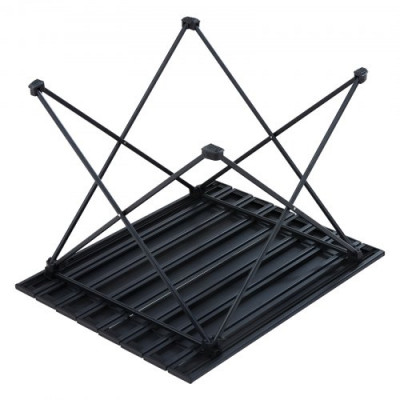 VEVOR Mesa de Camping 56,5x40,5x46cm Carga 30kg Mesa Portátil Plegable para Exteriores Ligera Bandeja y Estructura de Aleación de Aluminio con Bolsa de Transporte para Playa Pícnic Barbacoa Senderismo