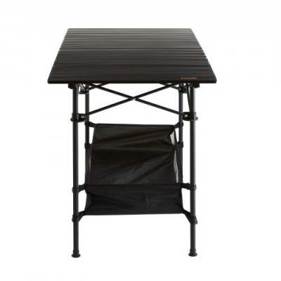 VEVOR Mesa de Camping 115x55x70 cm Carga de 100 kg Mesa Plegable Ligera para Exteriores Bandeja de Aleación de Aluminio y Tubo de Acero con Bolsa de Transporte para Playa Pícnic Barbacoa Senderismo