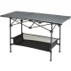 Buy Camping Table 115x55x70 cm Load 100kg Lightweight Outdoor Folding Table Aluminum Alloy Tray and Steel Tube with Carry Bag for Beach Picnic BBQ Hiking