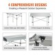 Buy Camping Table 70.5x70x70 cm Load 30kg Lightweight Outdoor Folding Table Aluminum Alloy Tray and Steel Tube with Carry Bag for Beach Picnic BBQ Hiking