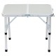 Buy Camping Table 61x40.5x49.5 cm Load 31.5 kg Portable Outdoor Folding Table MDF Board Aluminum Frame Adjustable Height with Carry Bag for Beach Picnic BBQ