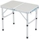 Buy Camping Table 61x40.5x49.5 cm Load 31.5 kg Portable Outdoor Folding Table MDF Board Aluminum Frame Adjustable Height with Carry Bag for Beach Picnic BBQ